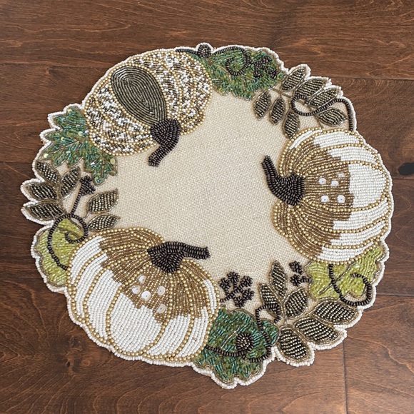 Nicole Miller beaded mat charger